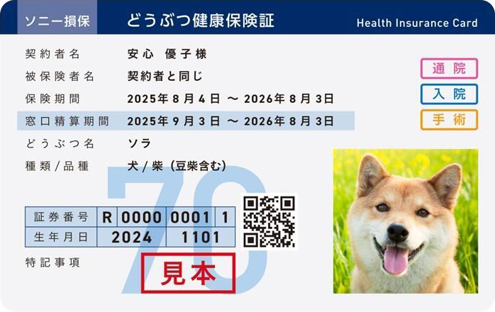 どうぶつ健康保険証